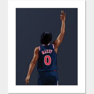 Tyrese Maxey Celebration Blue Qiangy Posters and Art